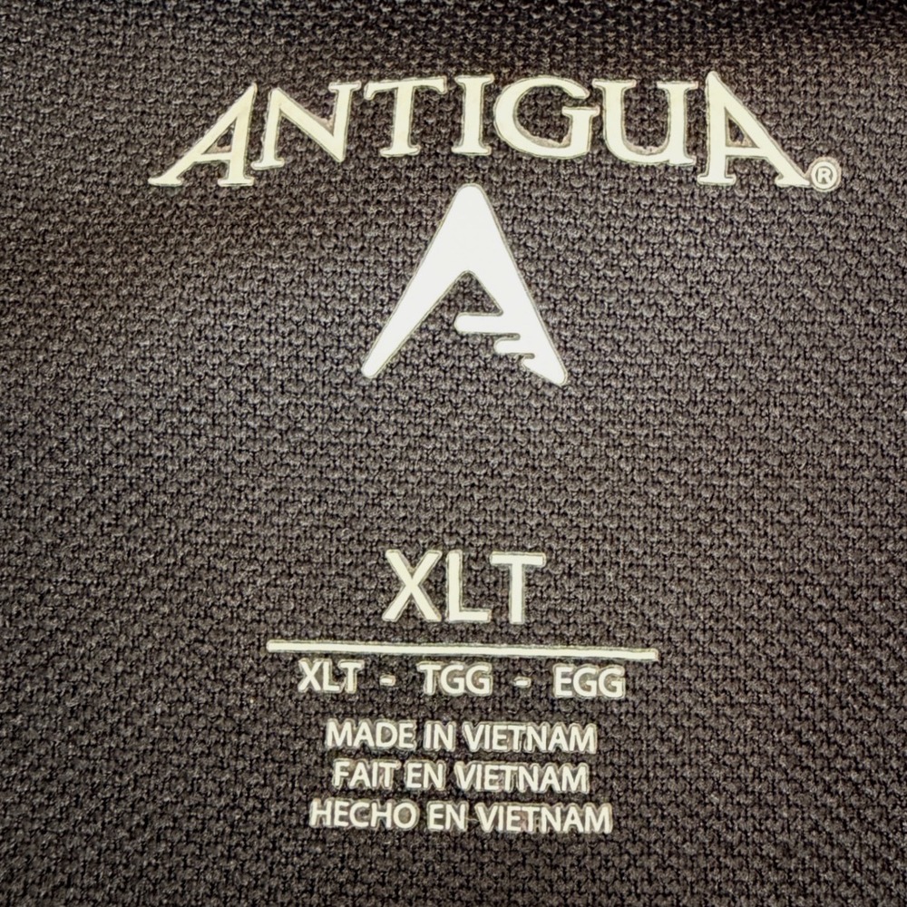 Antigua Pittsburgh Steelers Mens XLT Black Performance Mesh Polo Shirt NFL Logo - Picture 4 of 5
